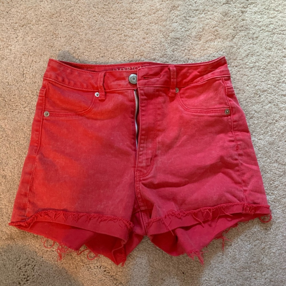Pink American Eagle Denim Shorts